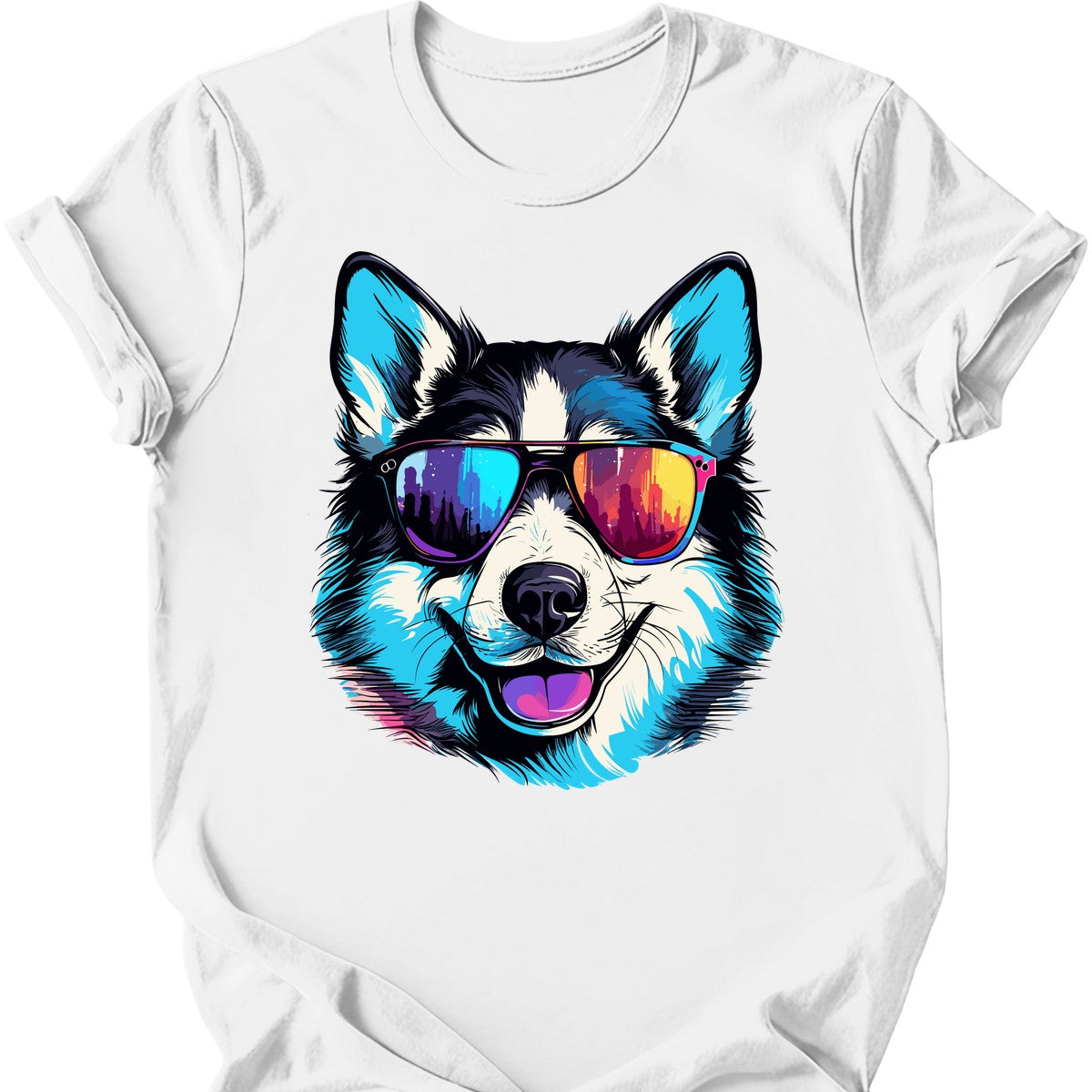Siberian_Husky - Top Dog T-Shirt - White