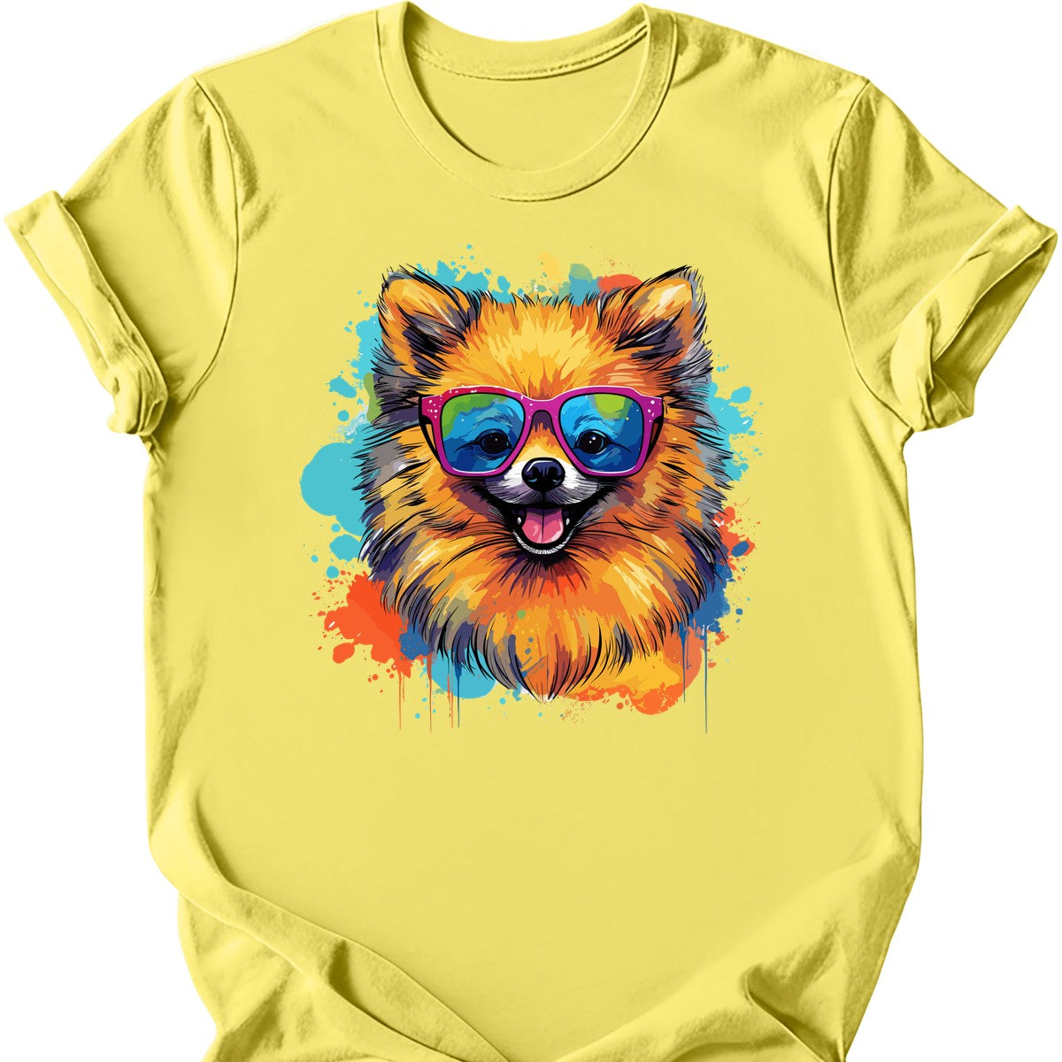 Pomeranian - Top Dog T-Shirt - Cornsilk
