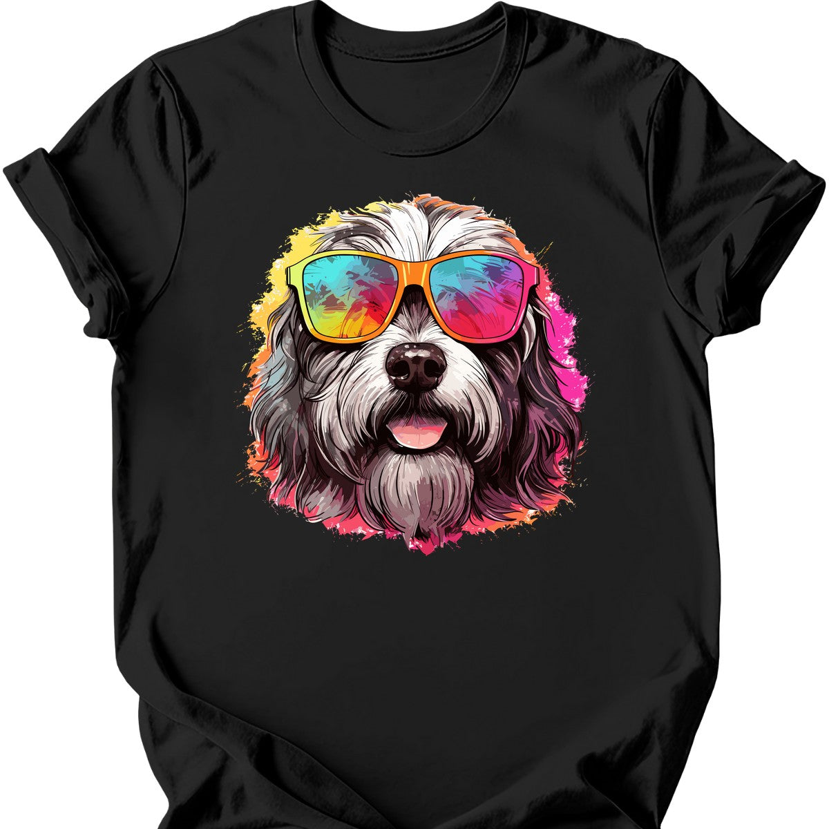 Polish Lowland Sheepdog - Top Dog T-Shirt - Black