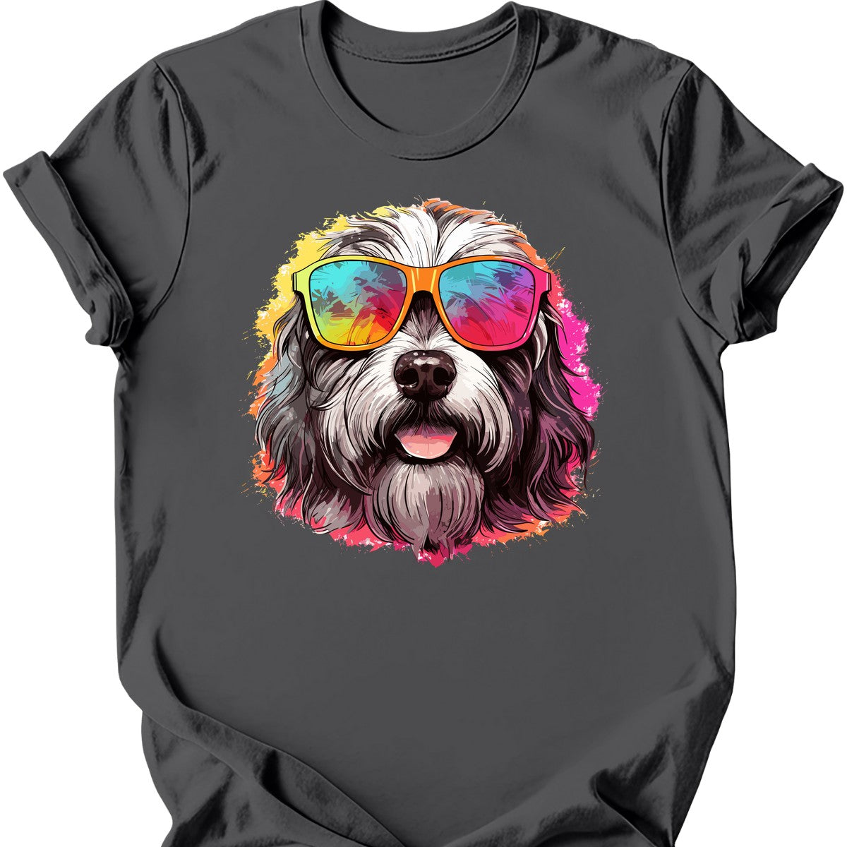 Polish Lowland Sheepdog - Top Dog T-Shirt - Charcoal