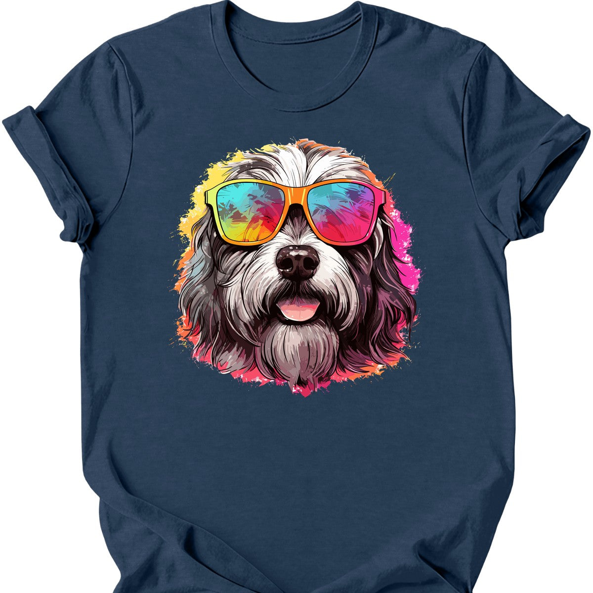 Polish Lowland Sheepdog - Top Dog T-Shirt - Heather Navy