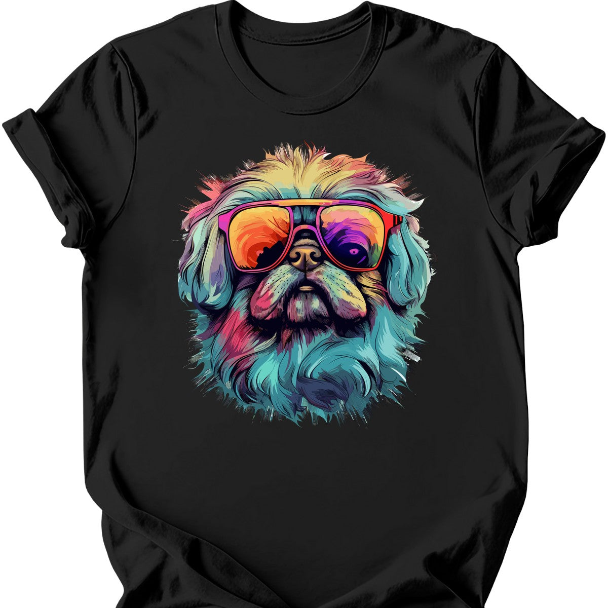 Pekingese - Top Dog T-Shirt - Black