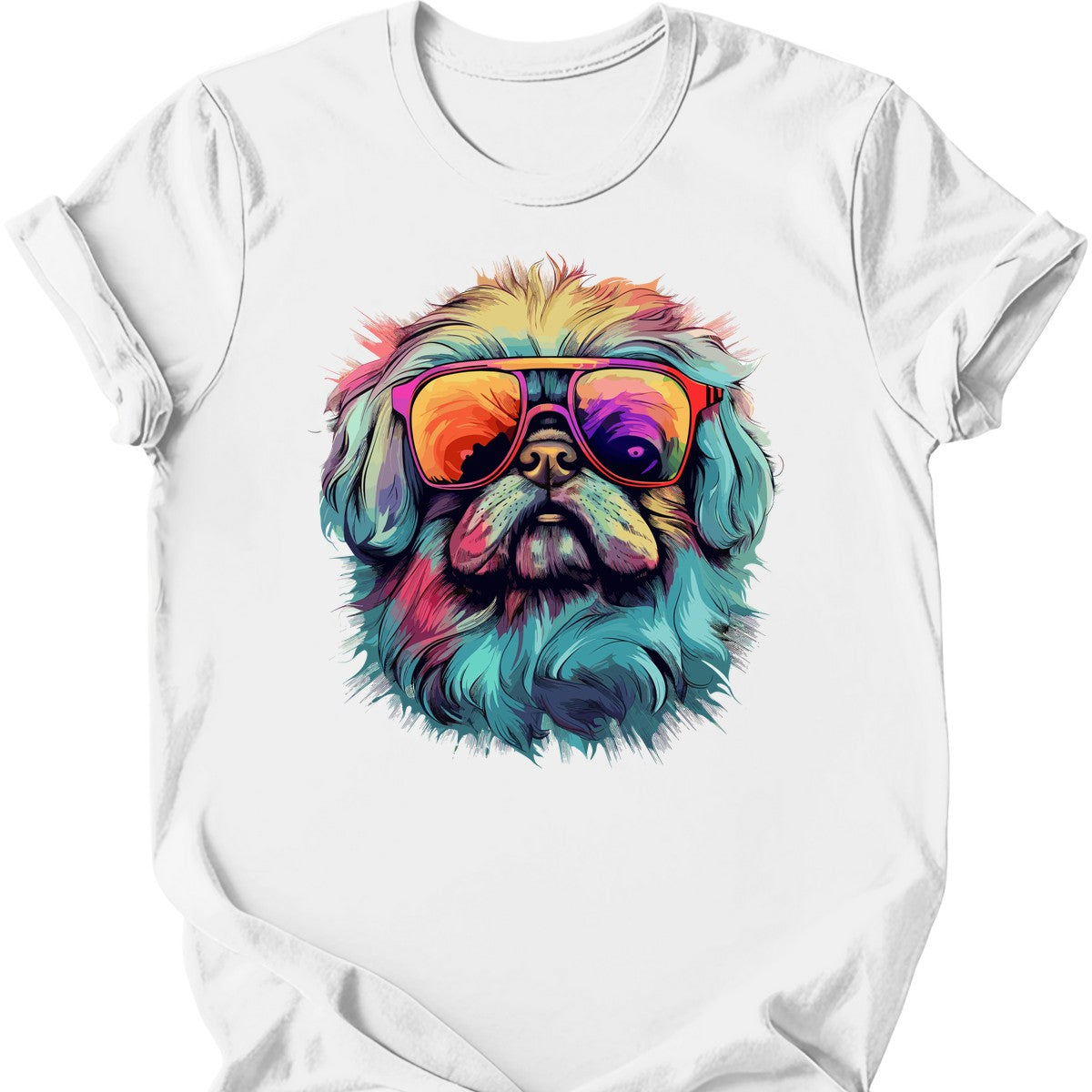 Pekingese - Top Dog T-Shirt - White