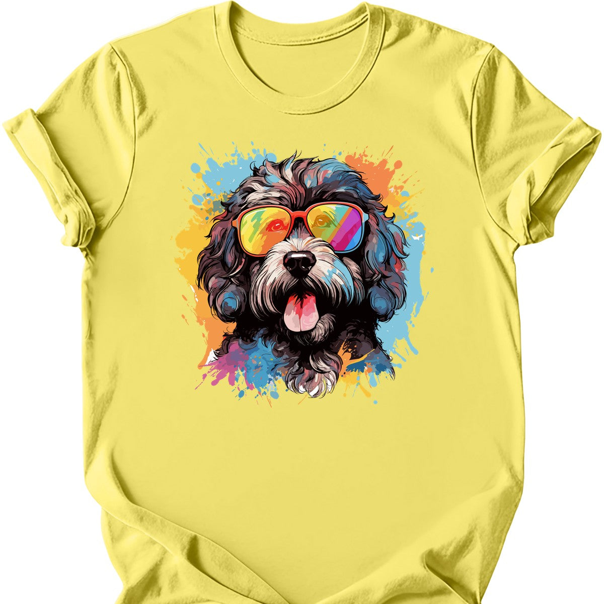 Portuguese Water Dog - Top Dog T-Shirt - Cornsilk