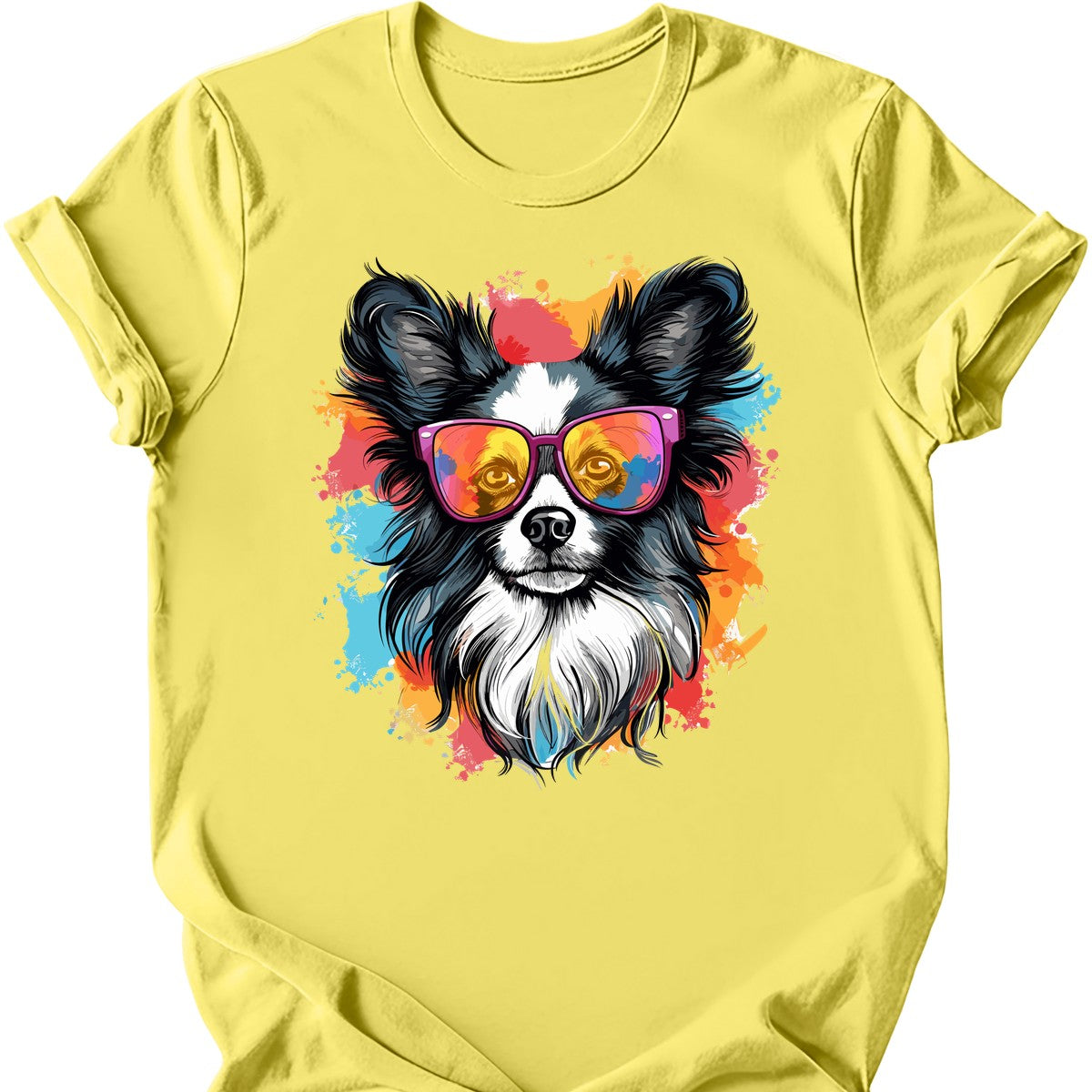 Papillon - Top Dog T-Shirt - Cornsilk