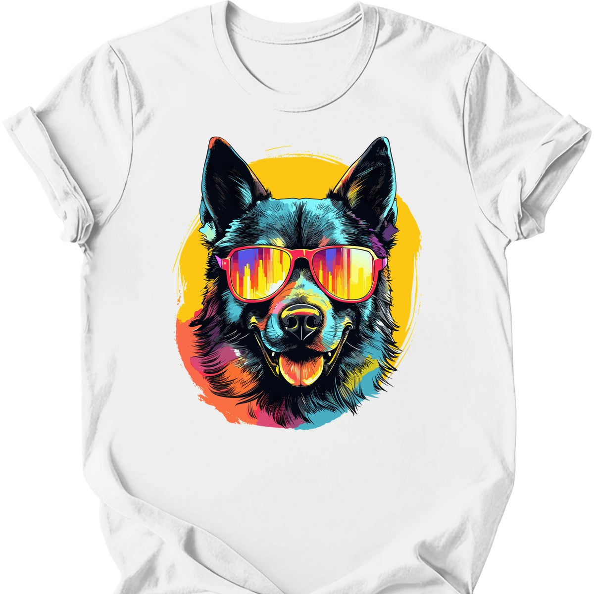 Norwegian Elkhound - Top Dog T-Shirt - White