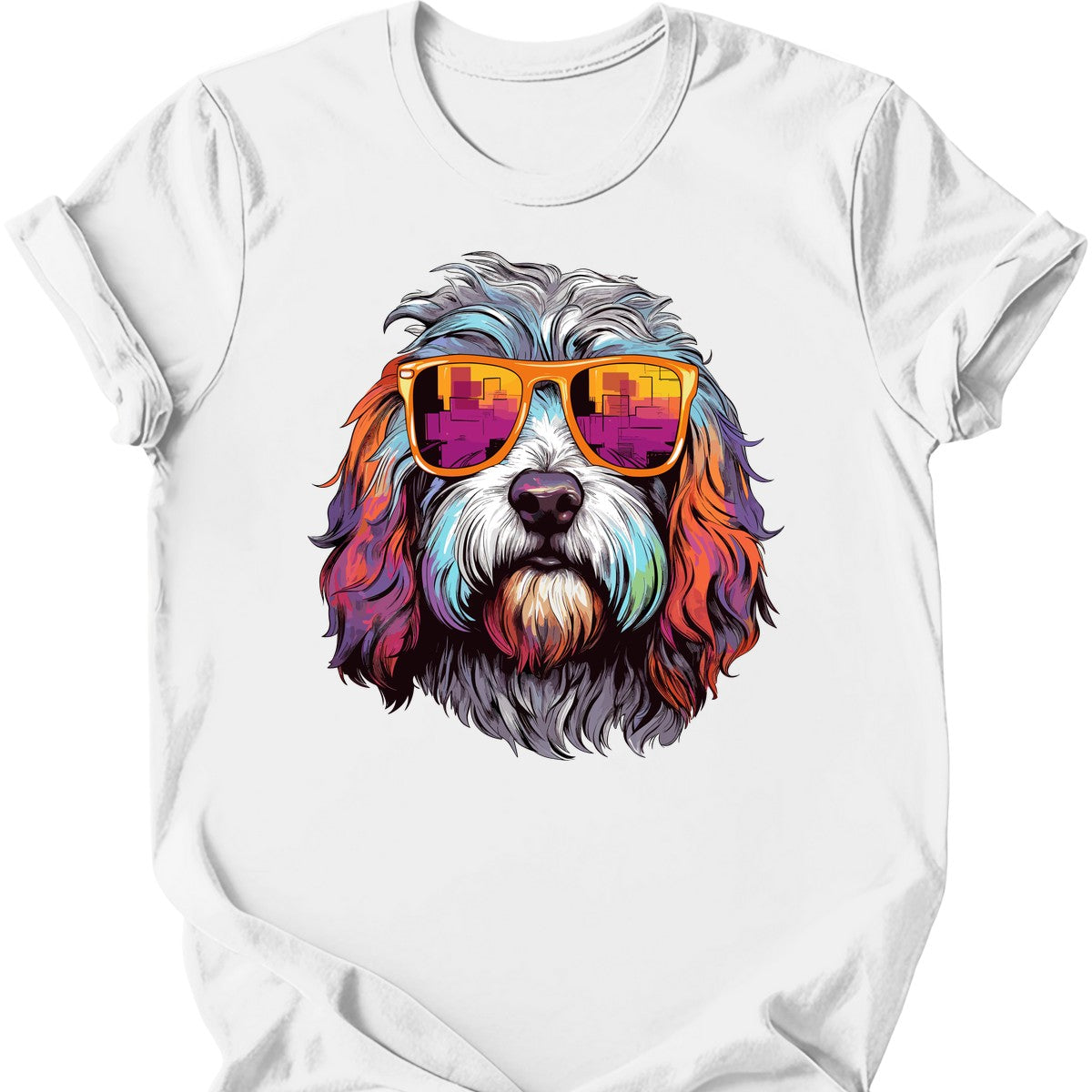 Old English Sheepdog - Top Dog T-Shirt - White