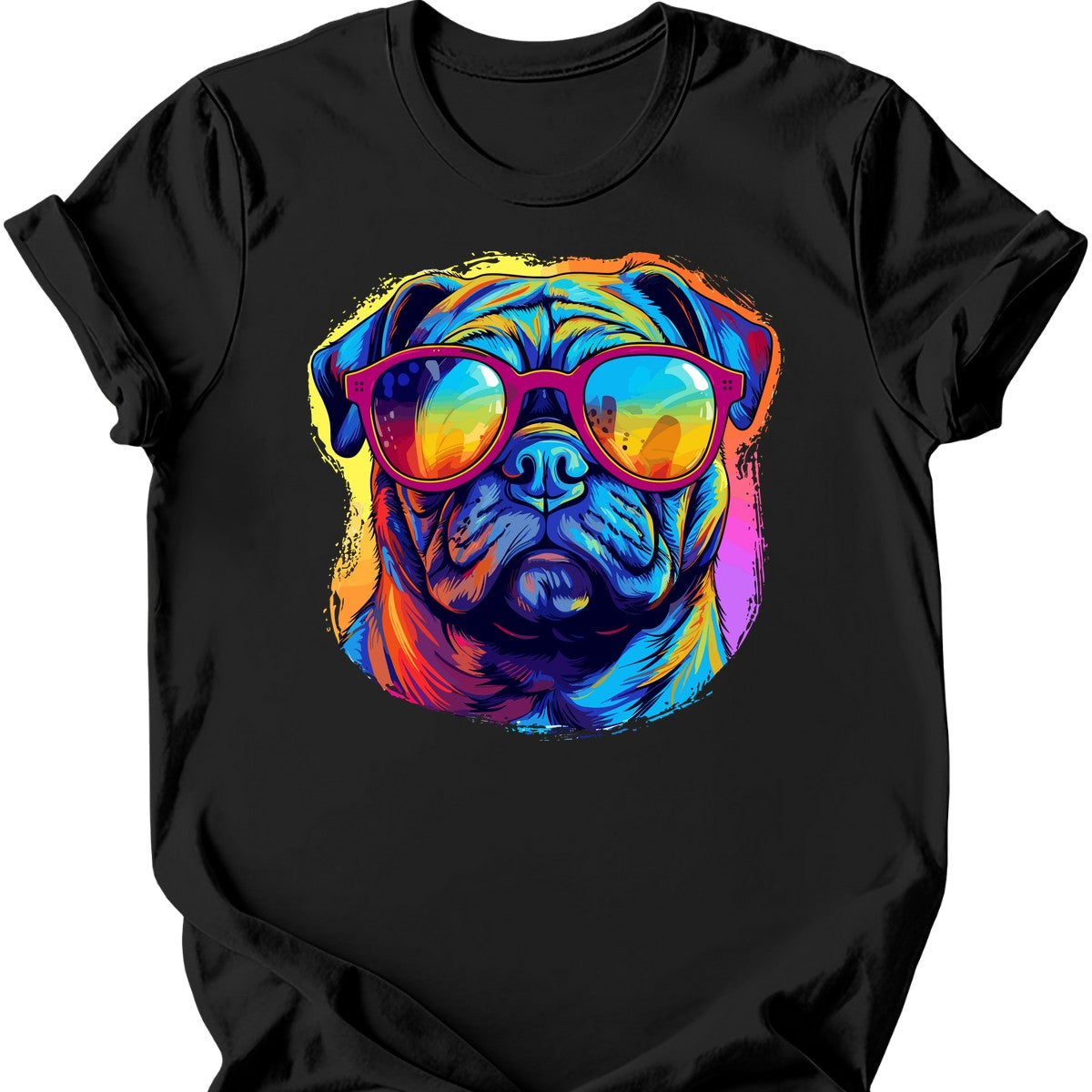 Pug - Top Dog T-Shirt - Black