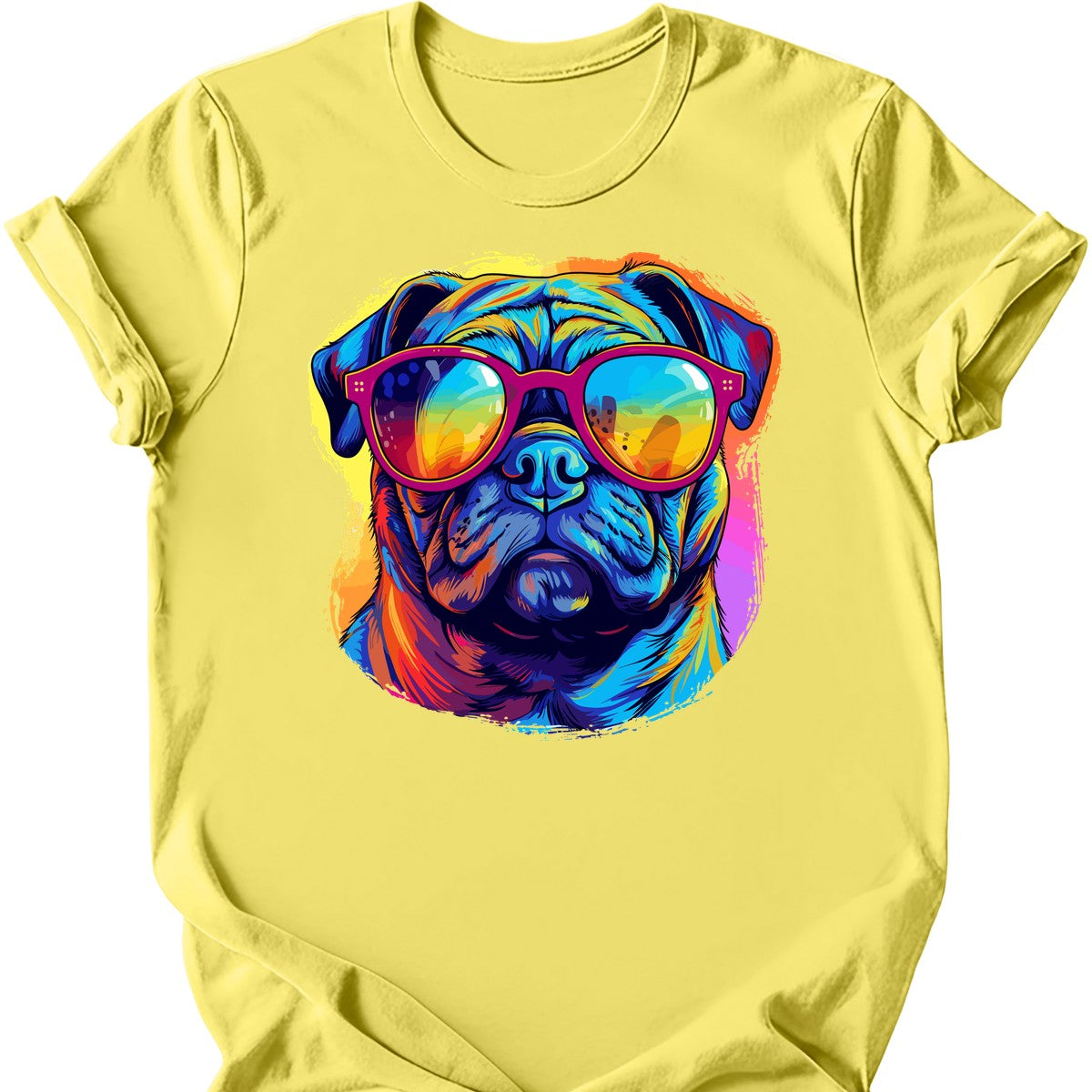 Pug - Top Dog T-Shirt - Cornsilk