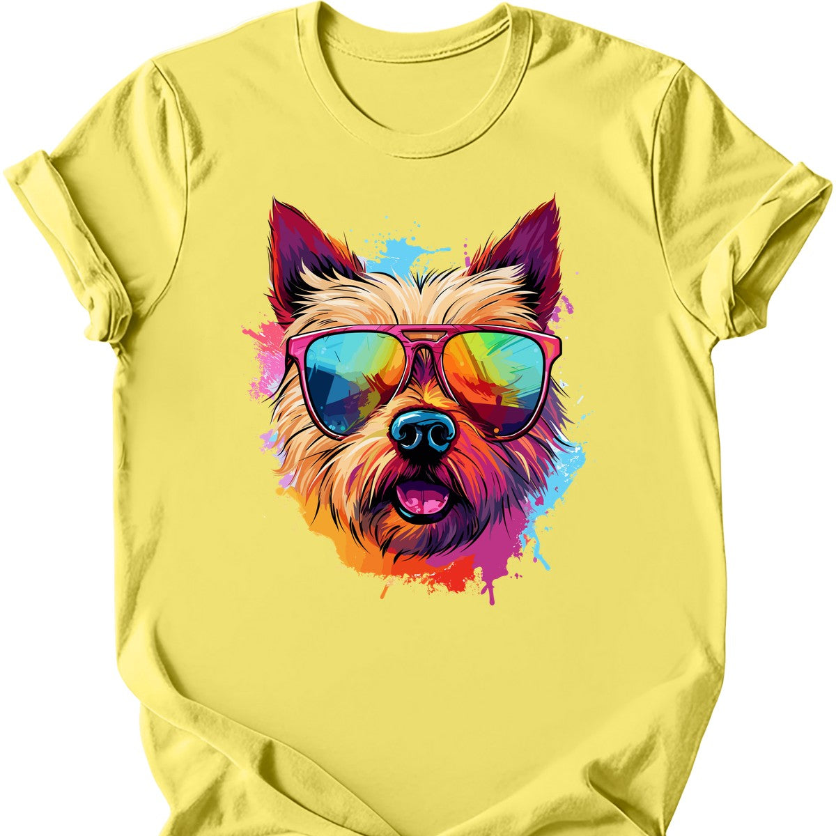 Norwich Terrier - Top Dog T-Shirt - Cornsilk