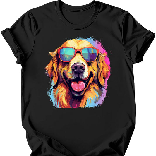 Golden Retriever - Top Dog T-Shirt - Black