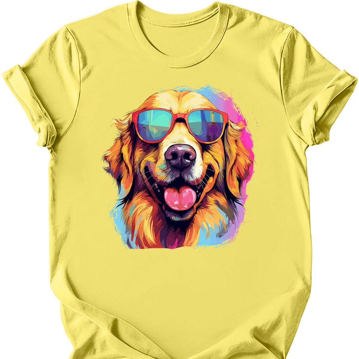 Golden Retriever - Top Dog T-Shirt - Cornsilk