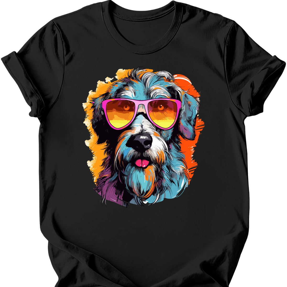 Irish Wolfhound - Top Dog T-Shirt - Black