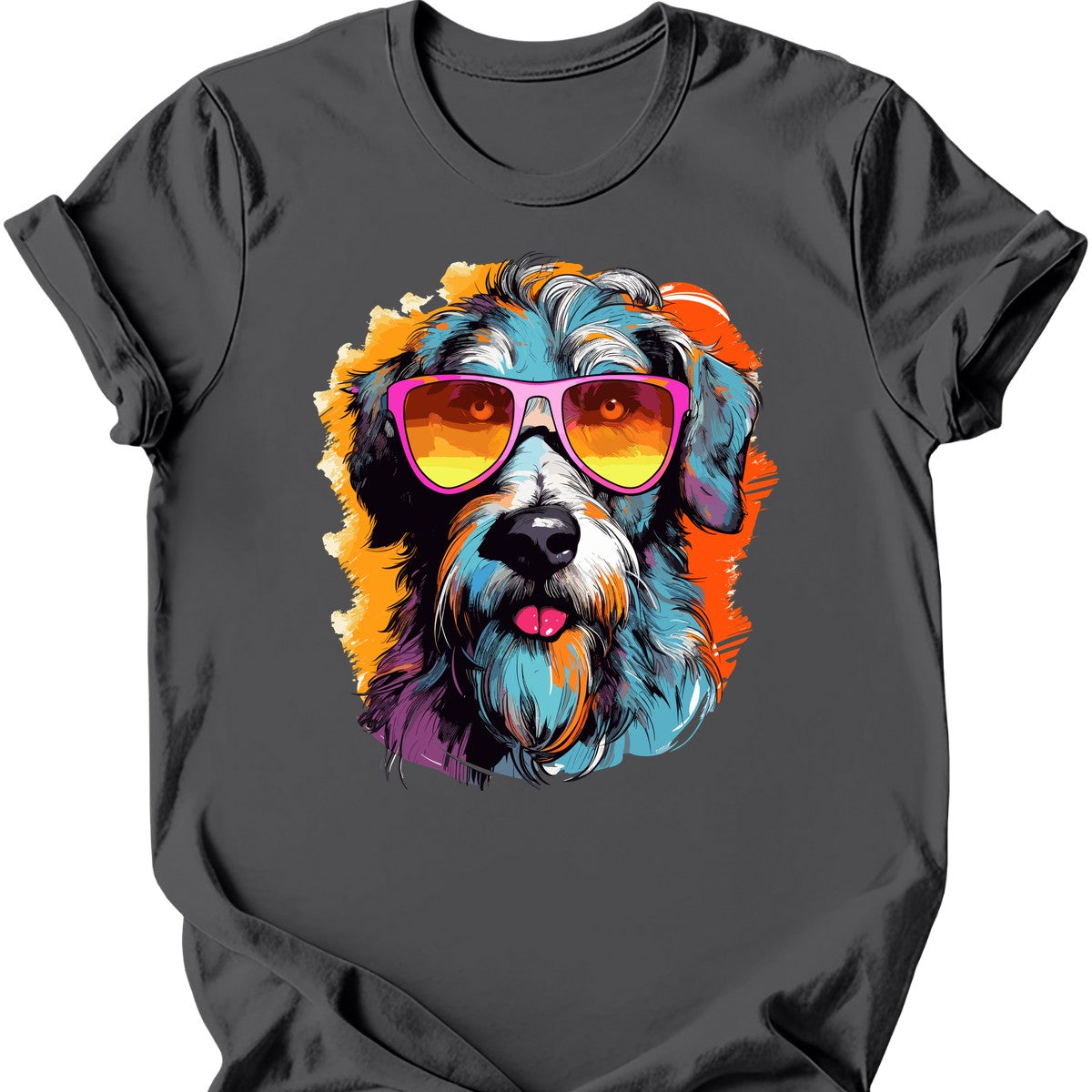 Irish Wolfhound - Top Dog T-Shirt - Charcoal