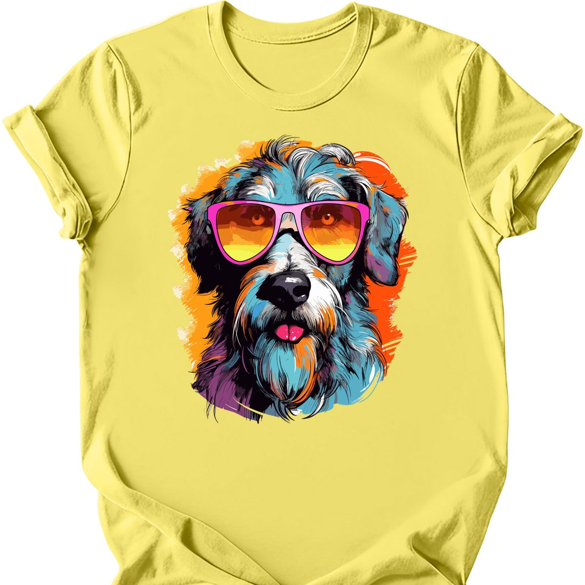 Irish Wolfhound - Top Dog T-Shirt - Cornsilk
