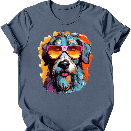 Irish Wolfhound - Top Dog T-Shirt - Heather Indigo