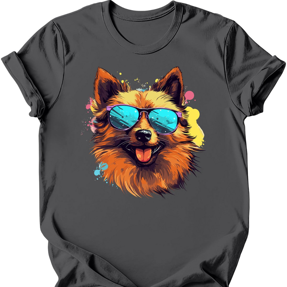 Finnish Spitz - Top Dog T-Shirt - Charcoal