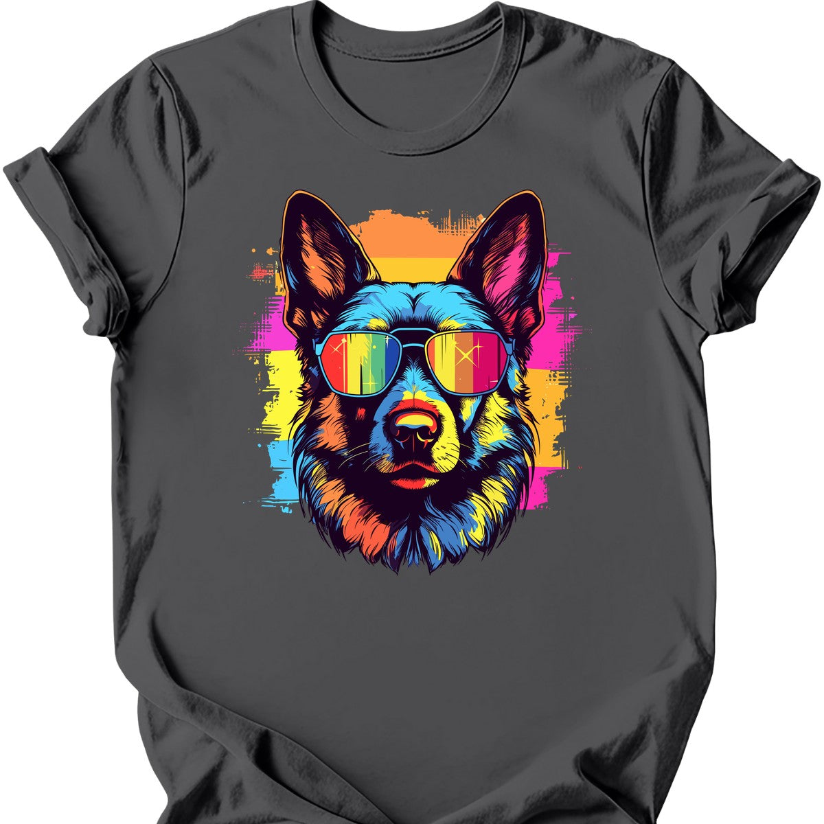 German Shepherd - Top Dog T-Shirt - Charcoal