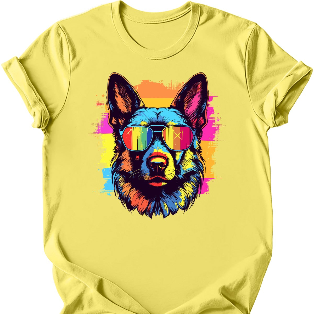 German Shepherd - Top Dog T-Shirt - Cornsilk