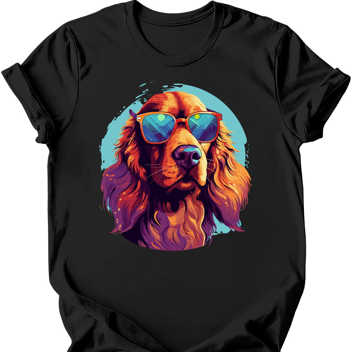 Irish Setter - Top Dog T-Shirt - Black
