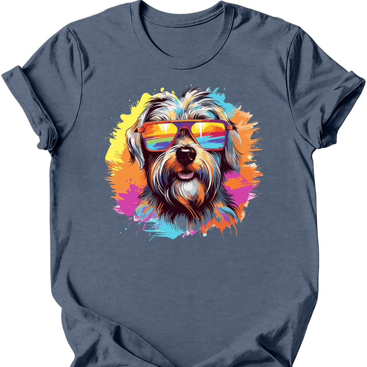 Glen of Imaal Terrier - Top Dog T-Shirt - Heather Indigo