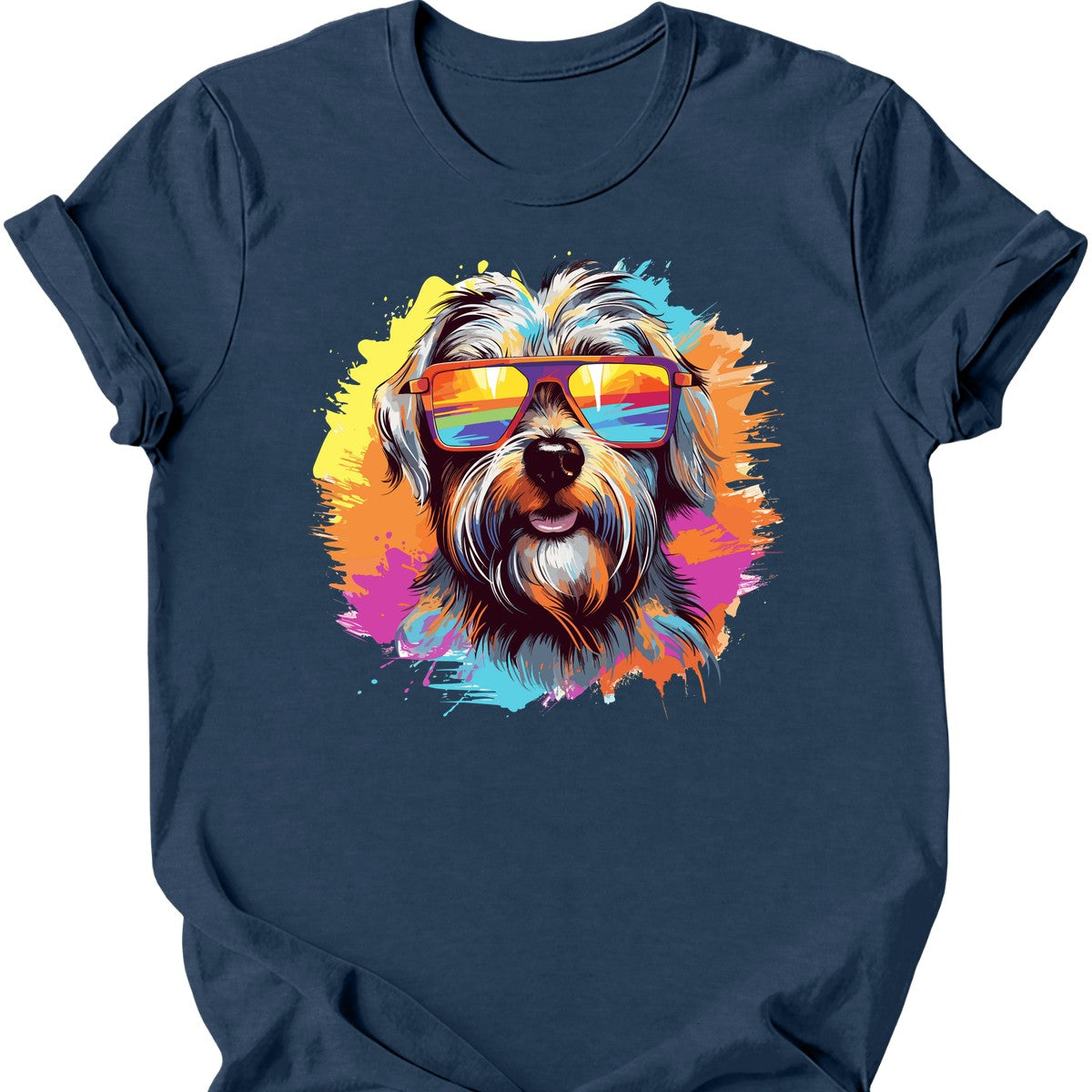 Glen of Imaal Terrier - Top Dog T-Shirt - Heather Navy