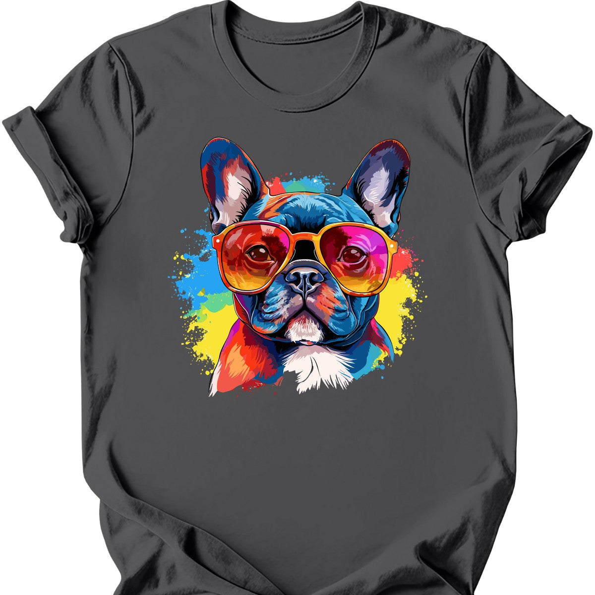 French Bulldog - Top Dog T-Shirt - Charcoal