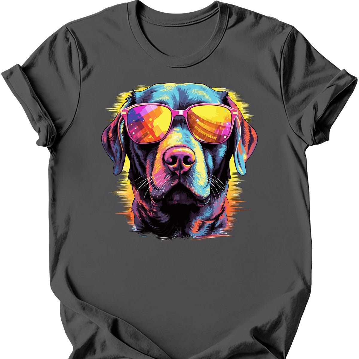 Labrador Retriever - Top Dog T-Shirt - Charcoal