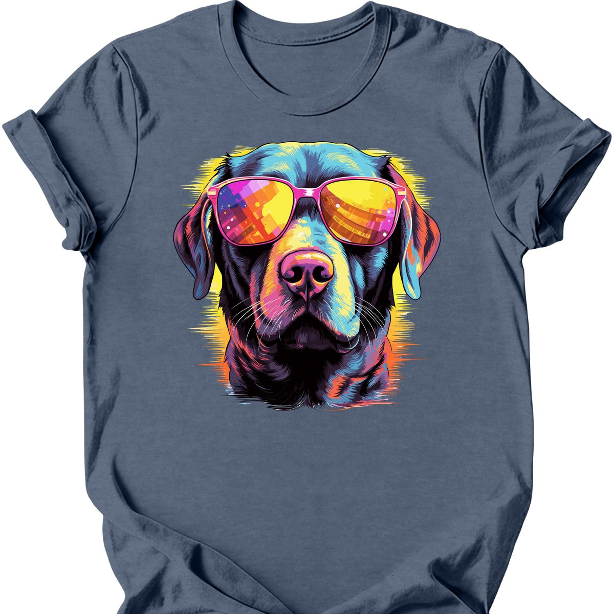 Labrador Retriever - Top Dog T-Shirt - Heather Indigo