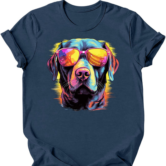 Labrador Retriever - Top Dog T-Shirt - Heather Navy