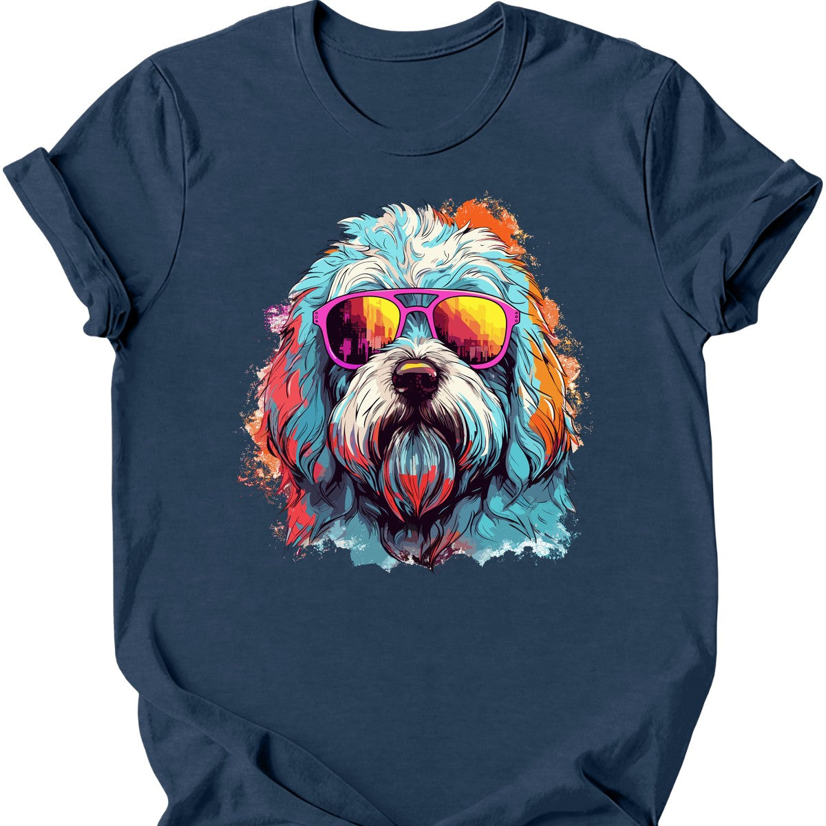 Komondor - Top Dog T-Shirt - Heather Navy