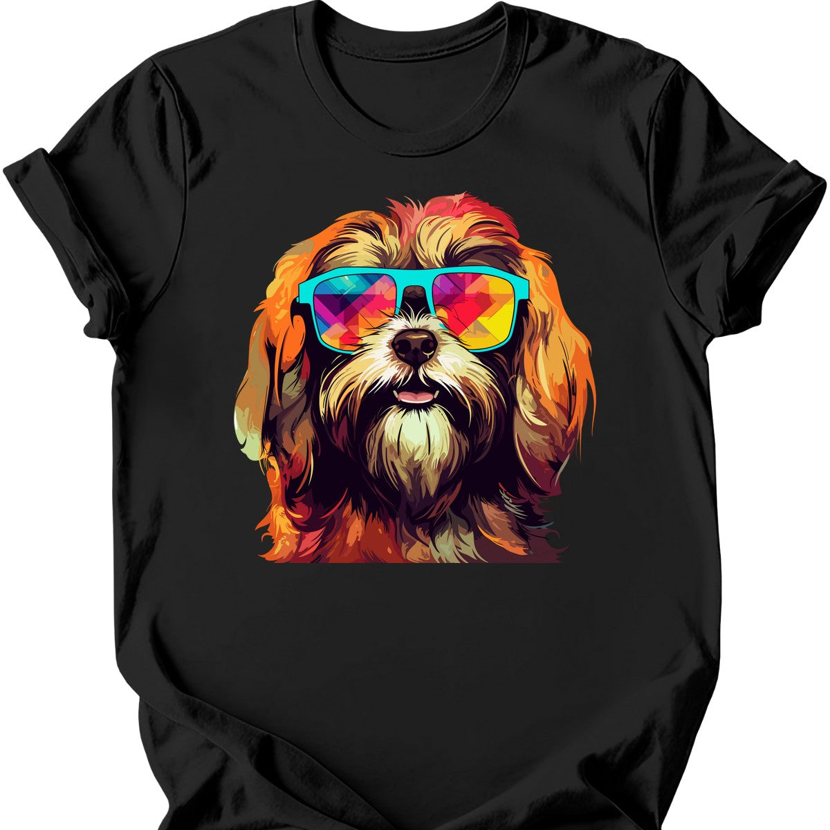 Lhasa Apso - Top Dog T-Shirt - Black
