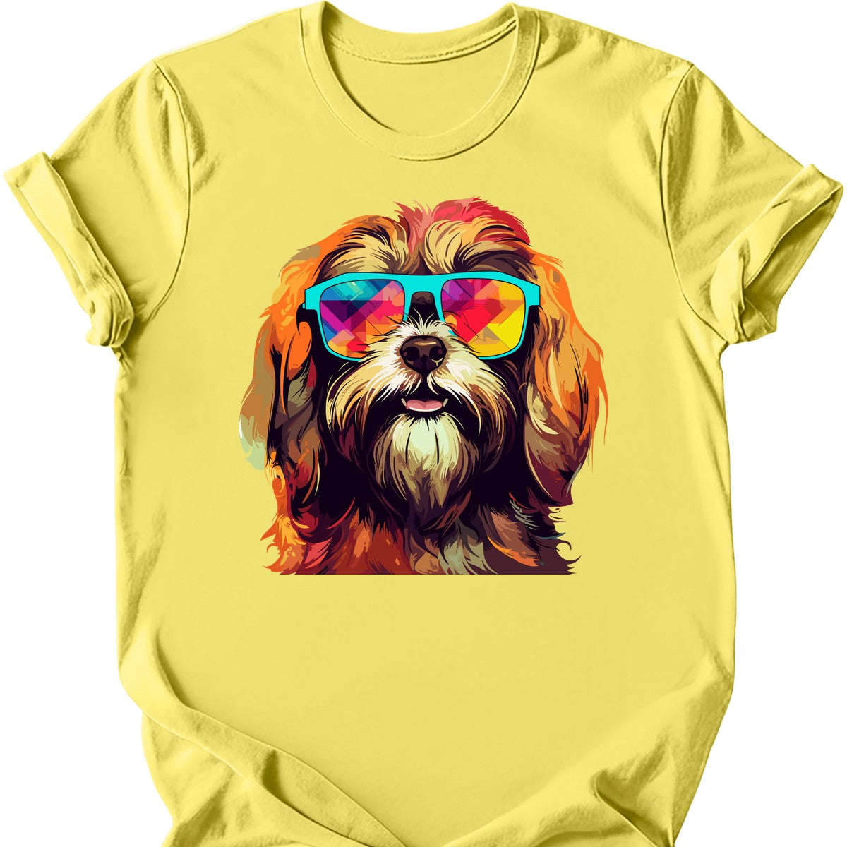 Lhasa Apso - Top Dog T-Shirt - Cornsilk