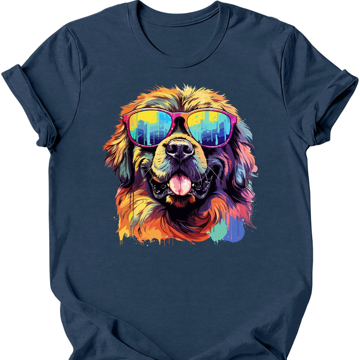 Leonberger - Top Dog T-Shirt - Heather Navy