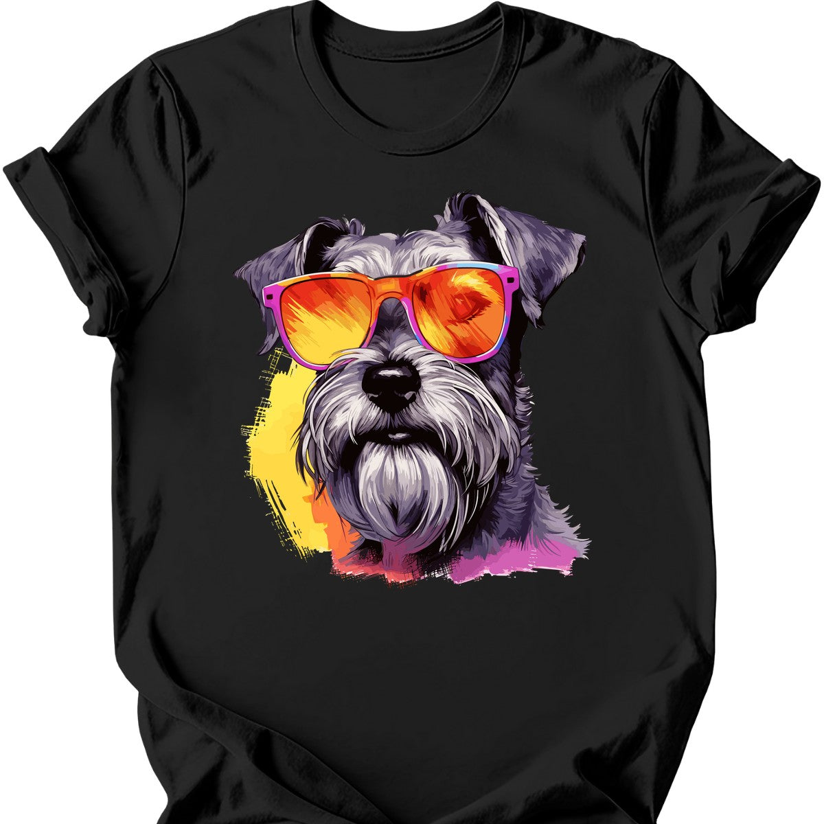 Miniature Schnauzer - Top Dog T-Shirt - Black