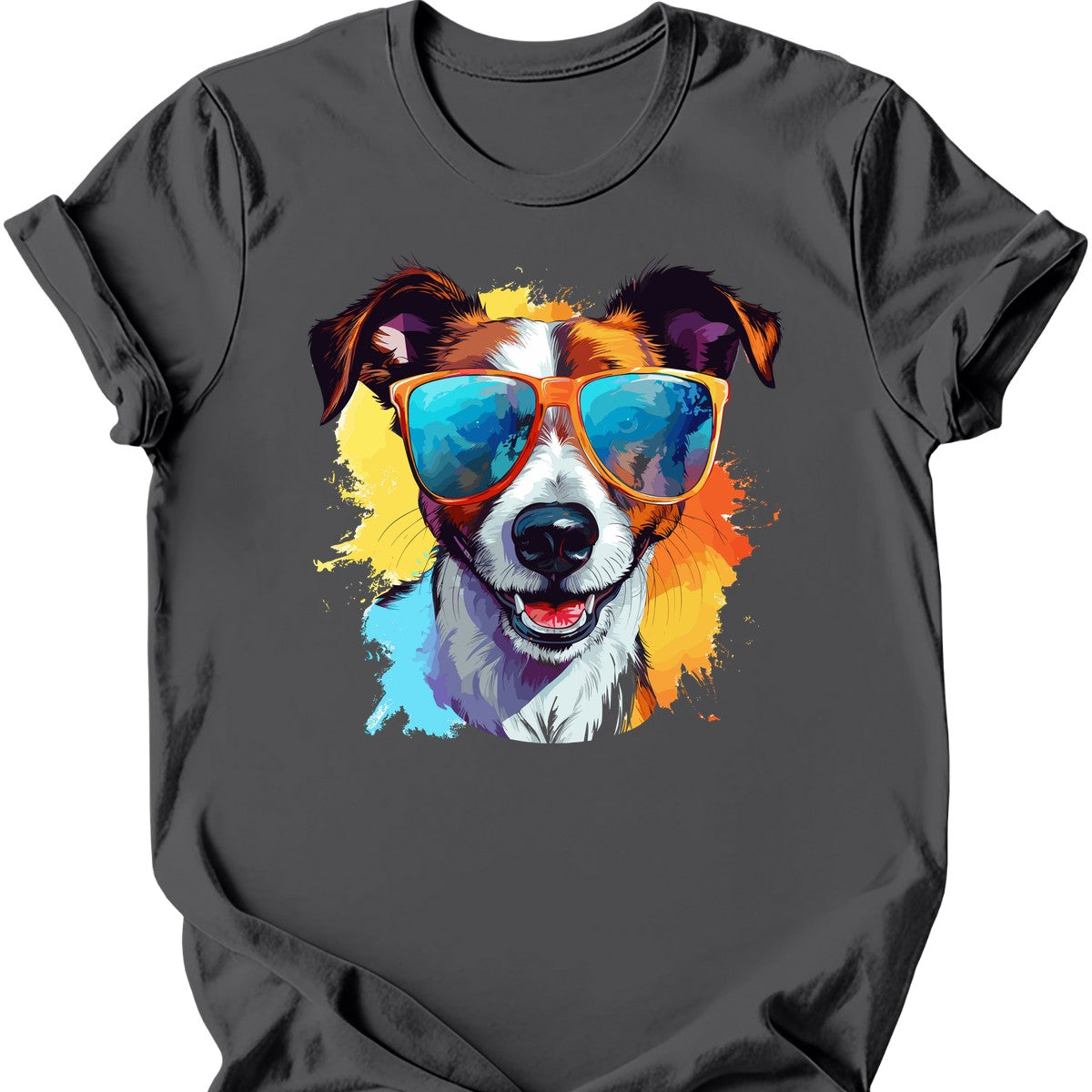 Jack Russell Terrier - Top Dog T-Shirt - Charcoal