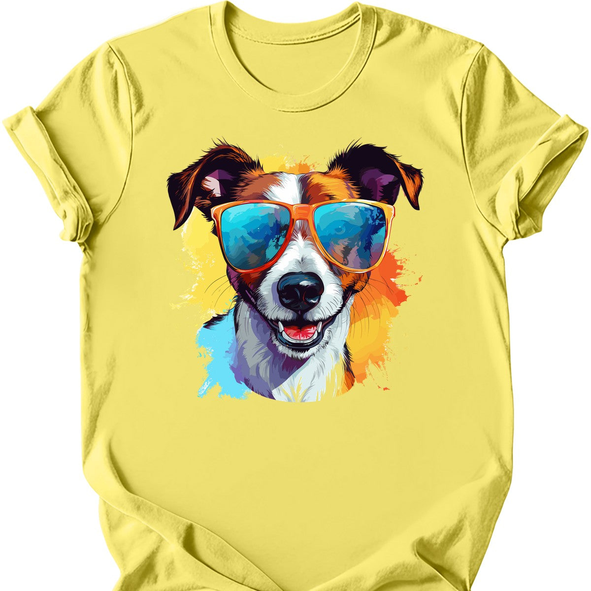Jack Russell Terrier - Top Dog T-Shirt - Cornsilk