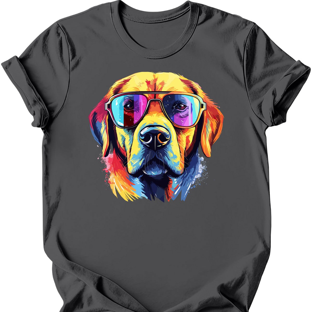 Labrador - Top Dog T-Shirt - Charcoal