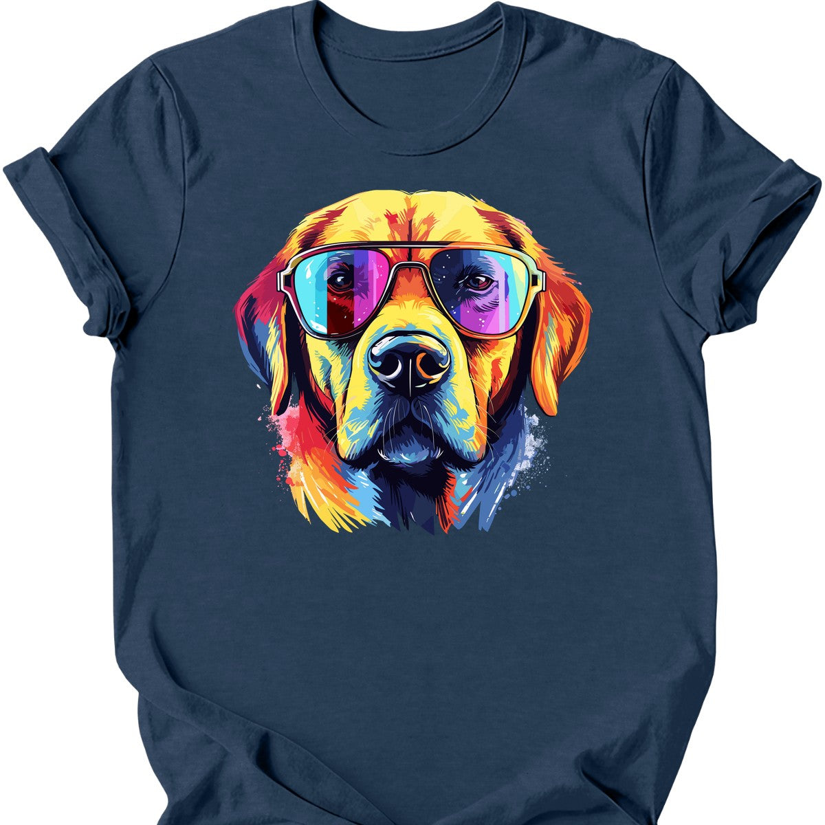 Labrador - Top Dog T-Shirt - Heather Navy
