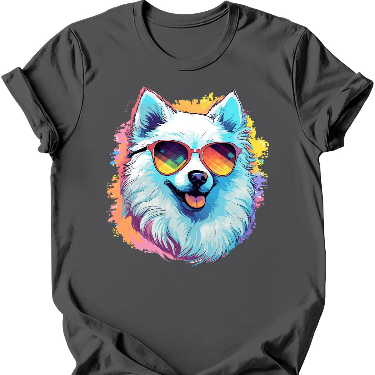 American Eskimo - Top Dog T-Shirt - Charcoal