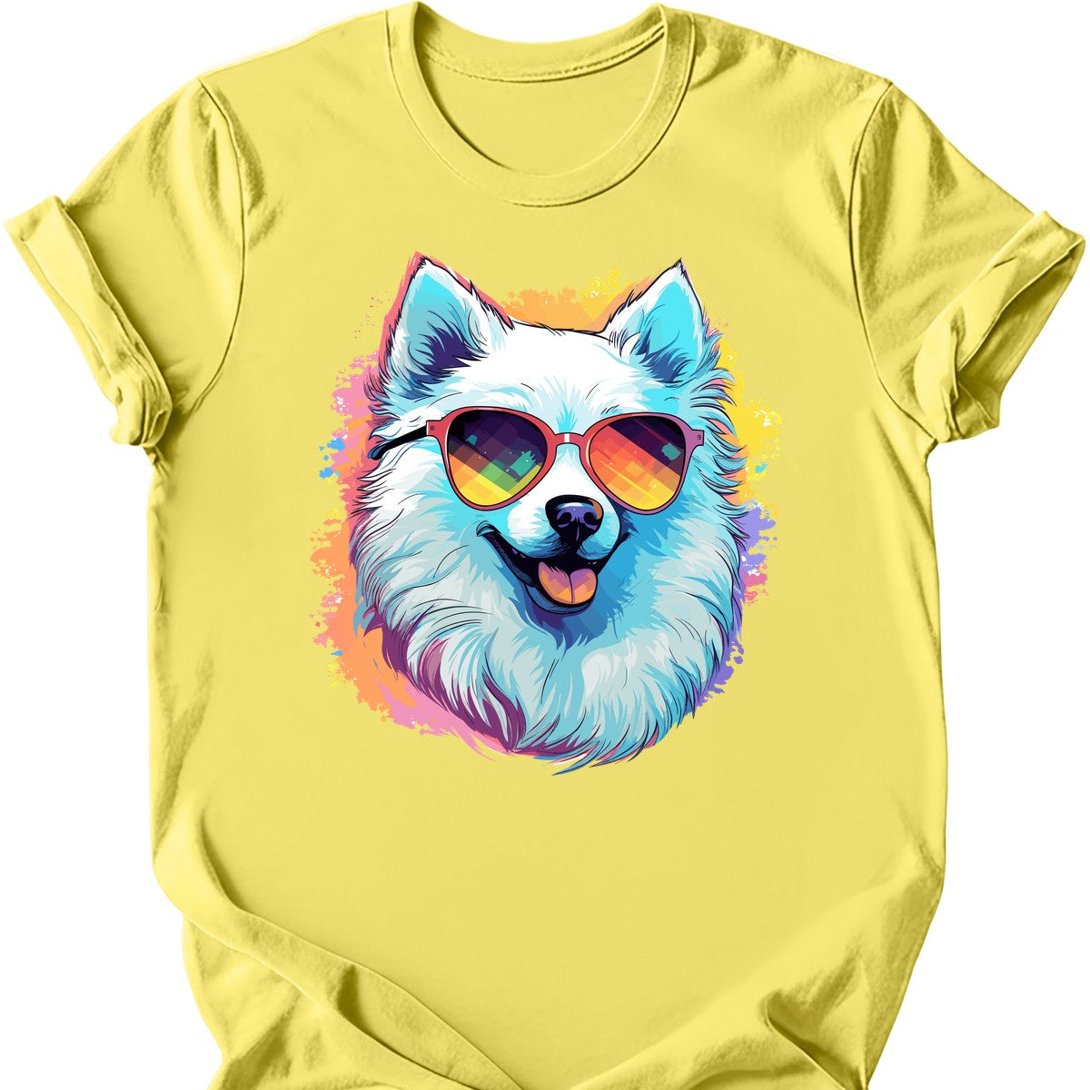 American Eskimo - Top Dog T-Shirt - Cornsilk