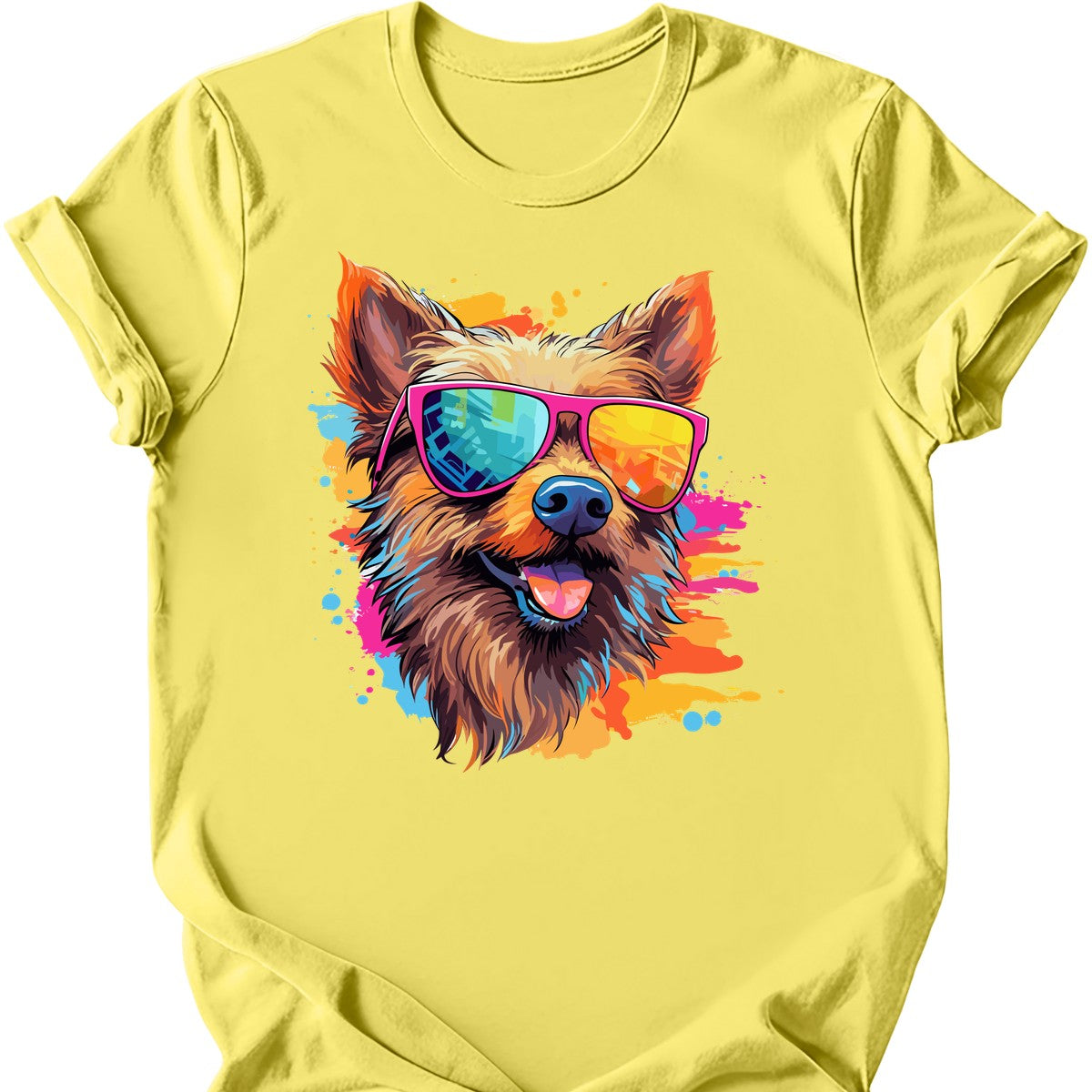 Australian Terrier - Top Dog T-Shirt - Cornsilk