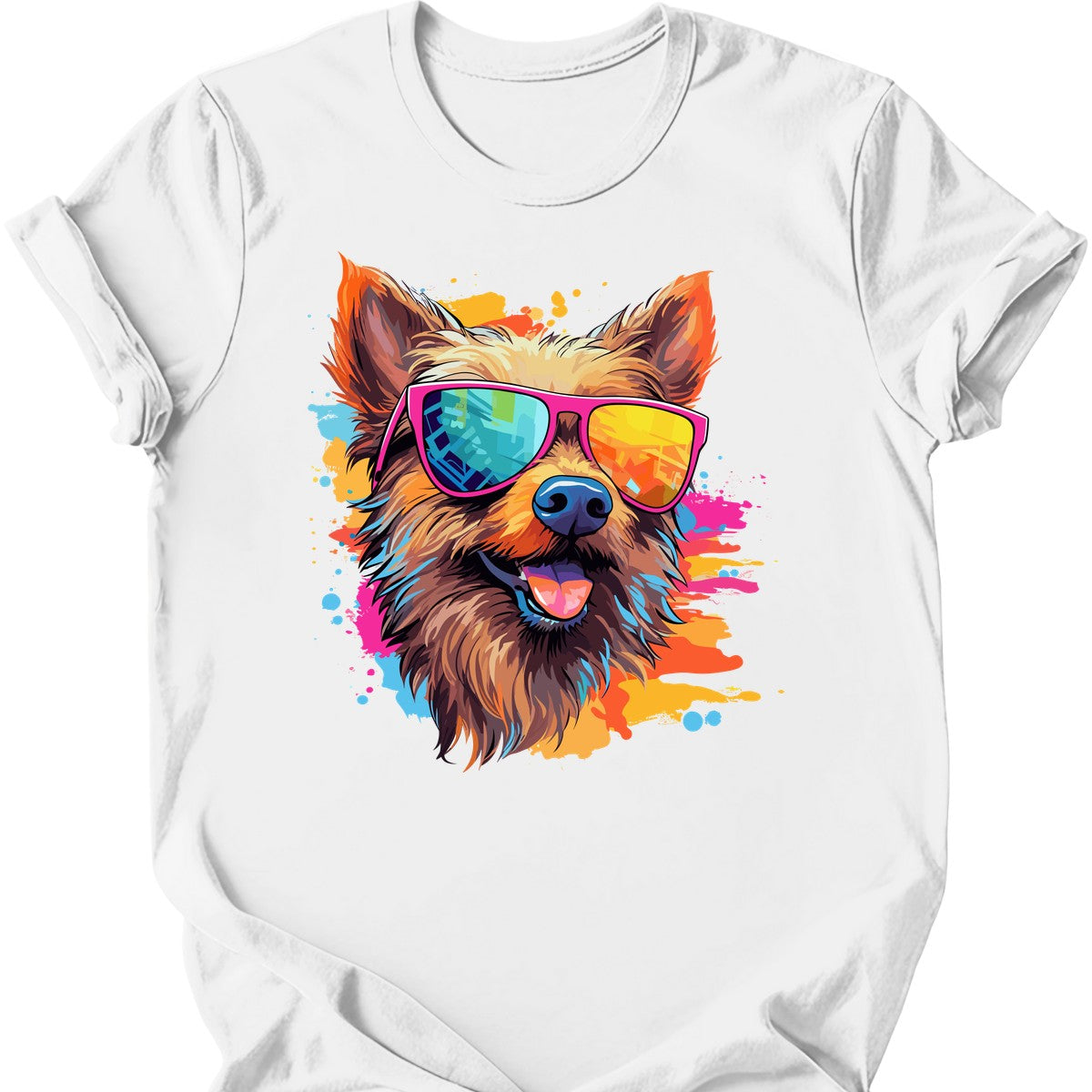 Australian Terrier - Top Dog T-Shirt - White