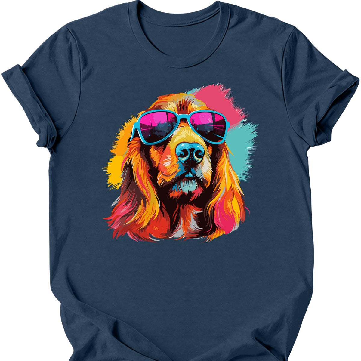 Basset Fauve de Bretagne - Top Dog T-Shirt - Heather Navy
