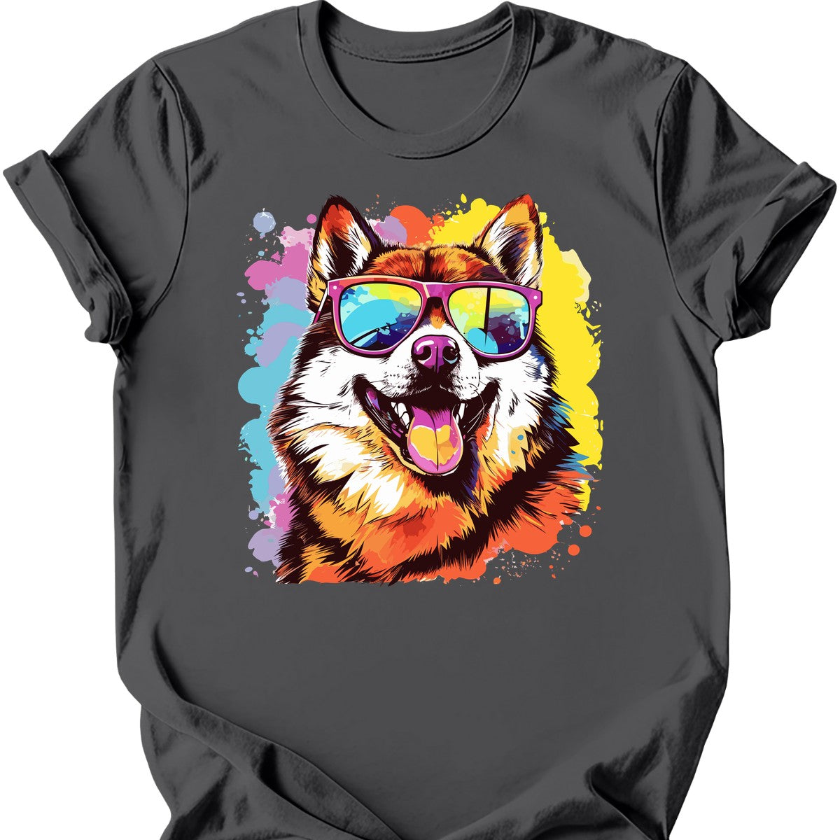 Akita Inu - Top Dog T-Shirt - Charcoal