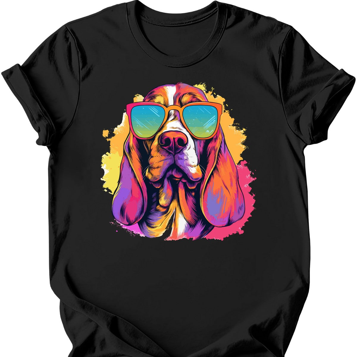Basset Hound - Top Dog T-Shirt - Black
