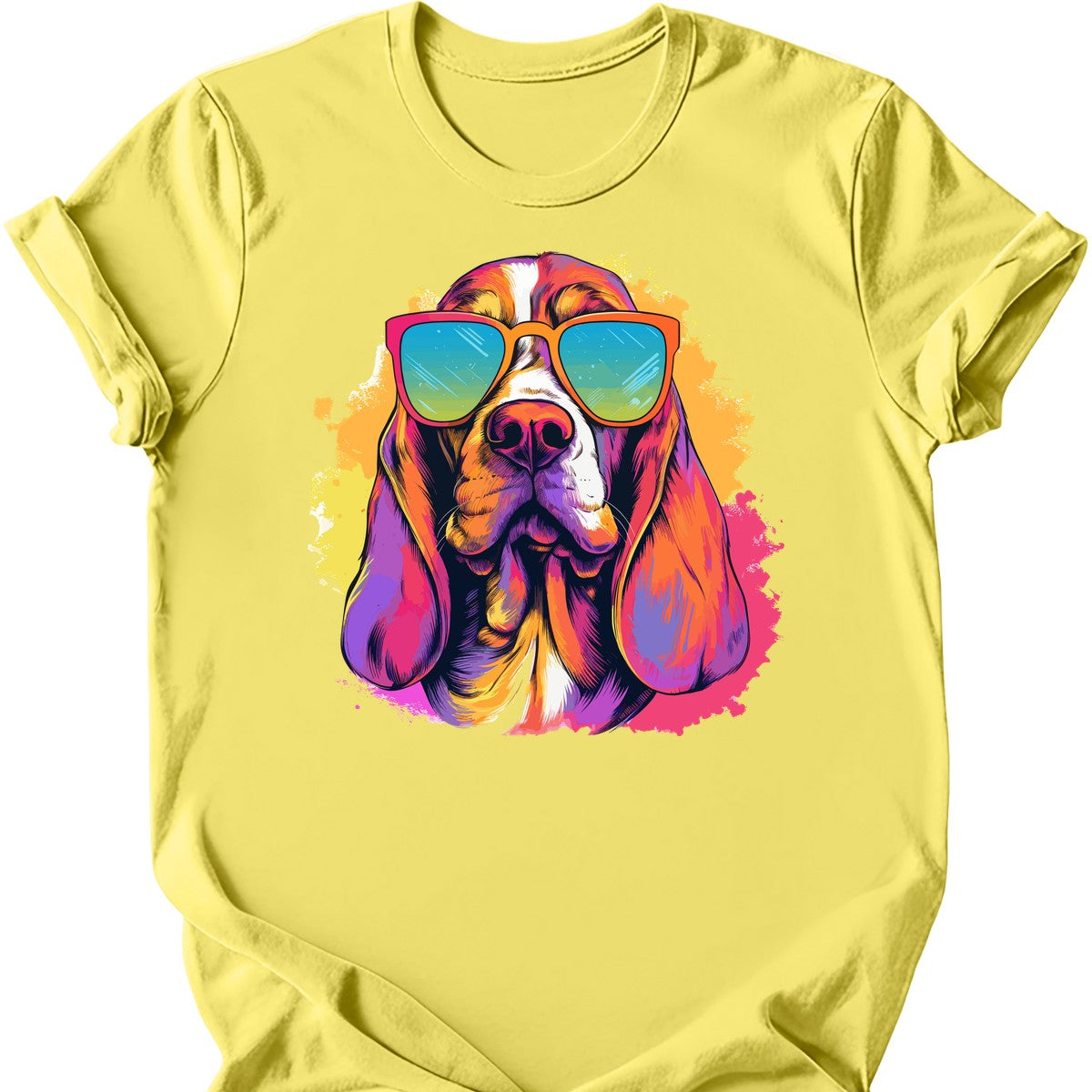 Basset Hound - Top Dog T-Shirt - Cornsilk