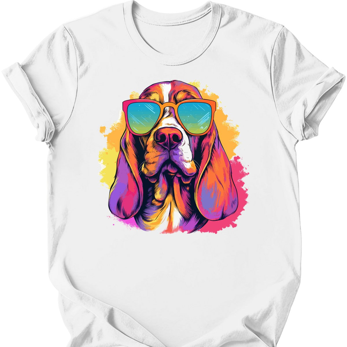 Basset Hound - Top Dog T-Shirt - White
