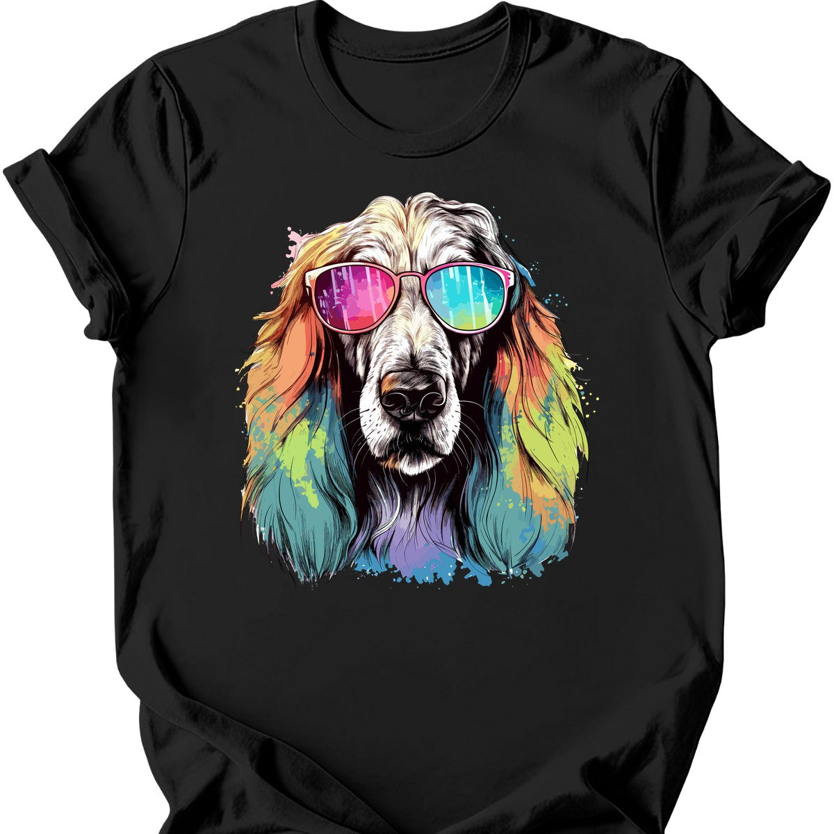 Afghan Hound - Top Dog T-Shirt - Black