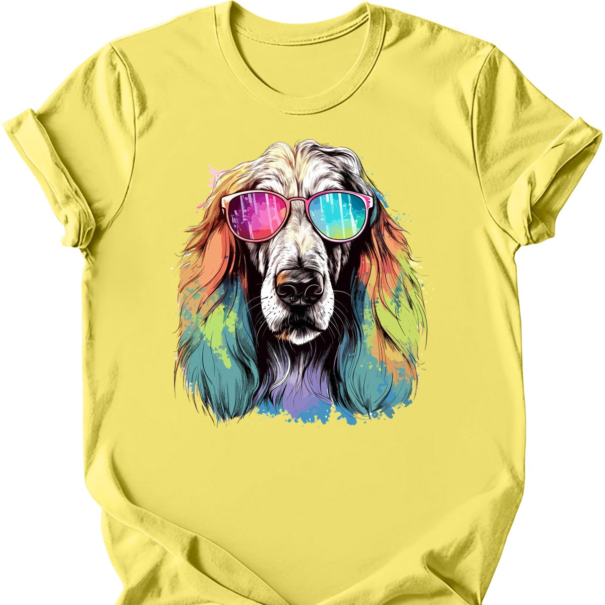 Afghan Hound - Top Dog T-Shirt - Cornsilk